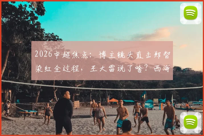 2026中超焦点：博主镜头直击郑智染红全过程，王大雷说了啥？西海岸教练组为何拦不住他，深度剖析冲突根源